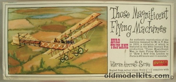 Inpact 1/48 1910 Avro Triplane, P106 plastic model kit